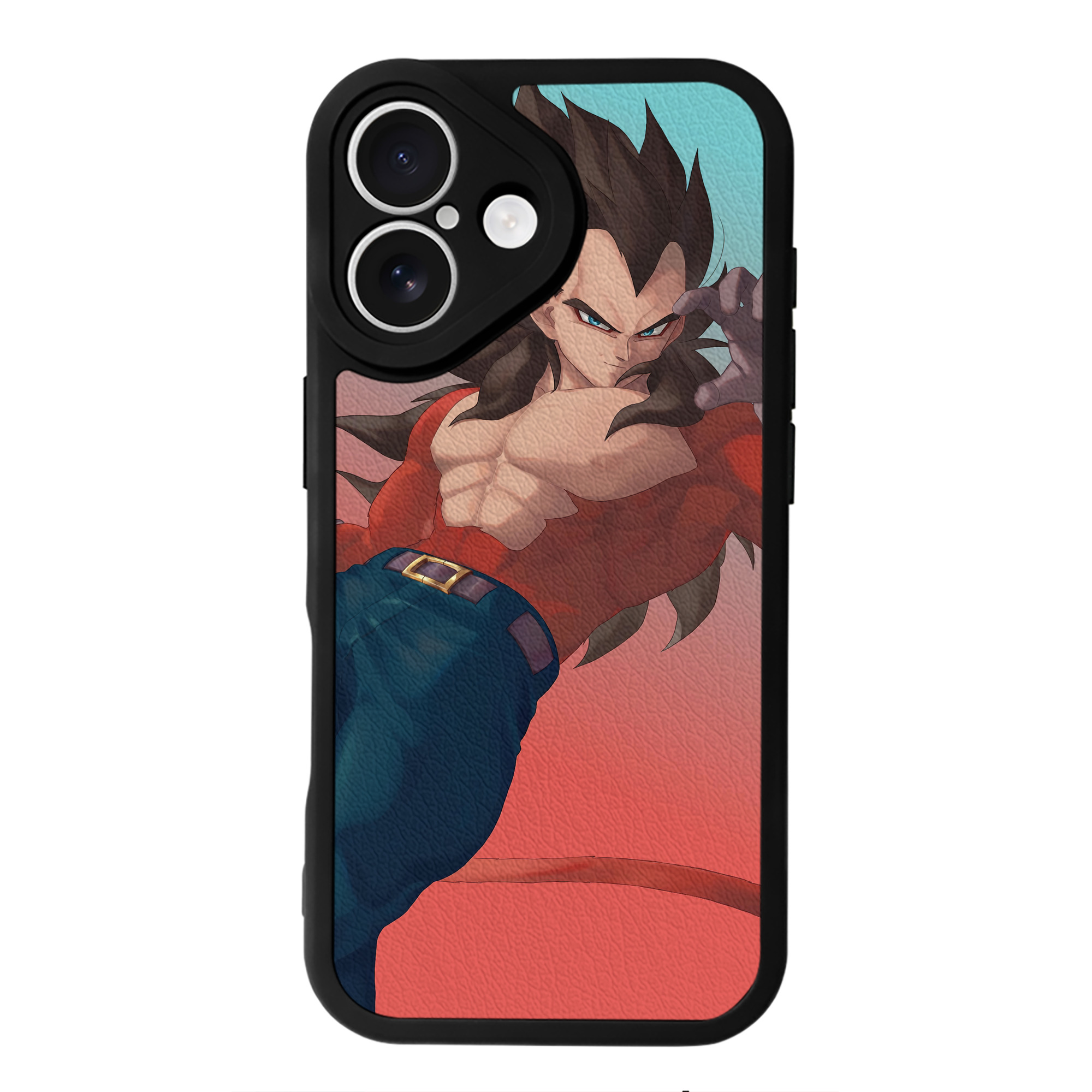 （画像用） ドラゴンボール DRAGON BALL 【iPhone 16シリーズ対応】シリコンスマホケース（レザー調） 材質：シリコン
